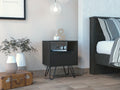 Wenge 1-Shelf 1-Drawer Nightstand