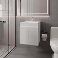 White Bathroom Vanity with two Doors