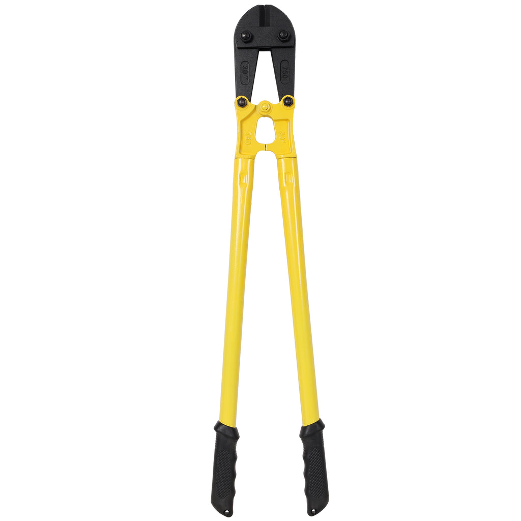 30' Heavy-Duty Medium Bolt Cutter for Fence, Steel Wire, Chain, Screws, Rivets & Medium Padlocks, Ergonomic Soft Rubber Grip Handle