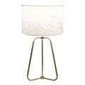 Optima Modern Stylish Desk Lamp with Marble Lampshade and Bronze Metal Base, 110V