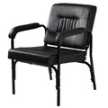 Barber Chair Reclining Shampoo Chair for Barber & Hair Stylist Chair,Auto Recline Spa Beauty Equipment, Black