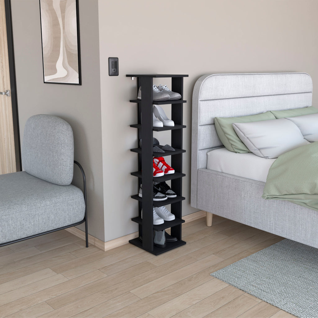 Odesto 48.7' Tall 8-Tier Vertical Shoe Rack, Narrow Shoe Tower for 8 Pairs, Entryway, Living Room, Bedroom
