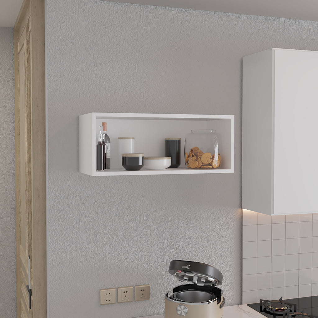 Wally 30' Wide x 12'H Open Wall Cabinet, Wall Shelf, Storage Cabinet, Cube Shelf Bedroom, Office, Living Room, Garage
