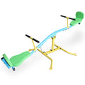 Children's seesaw double person 360° rotating seesaw with backrest indoor and outdoor playground double person rocking horse kindergarten toys