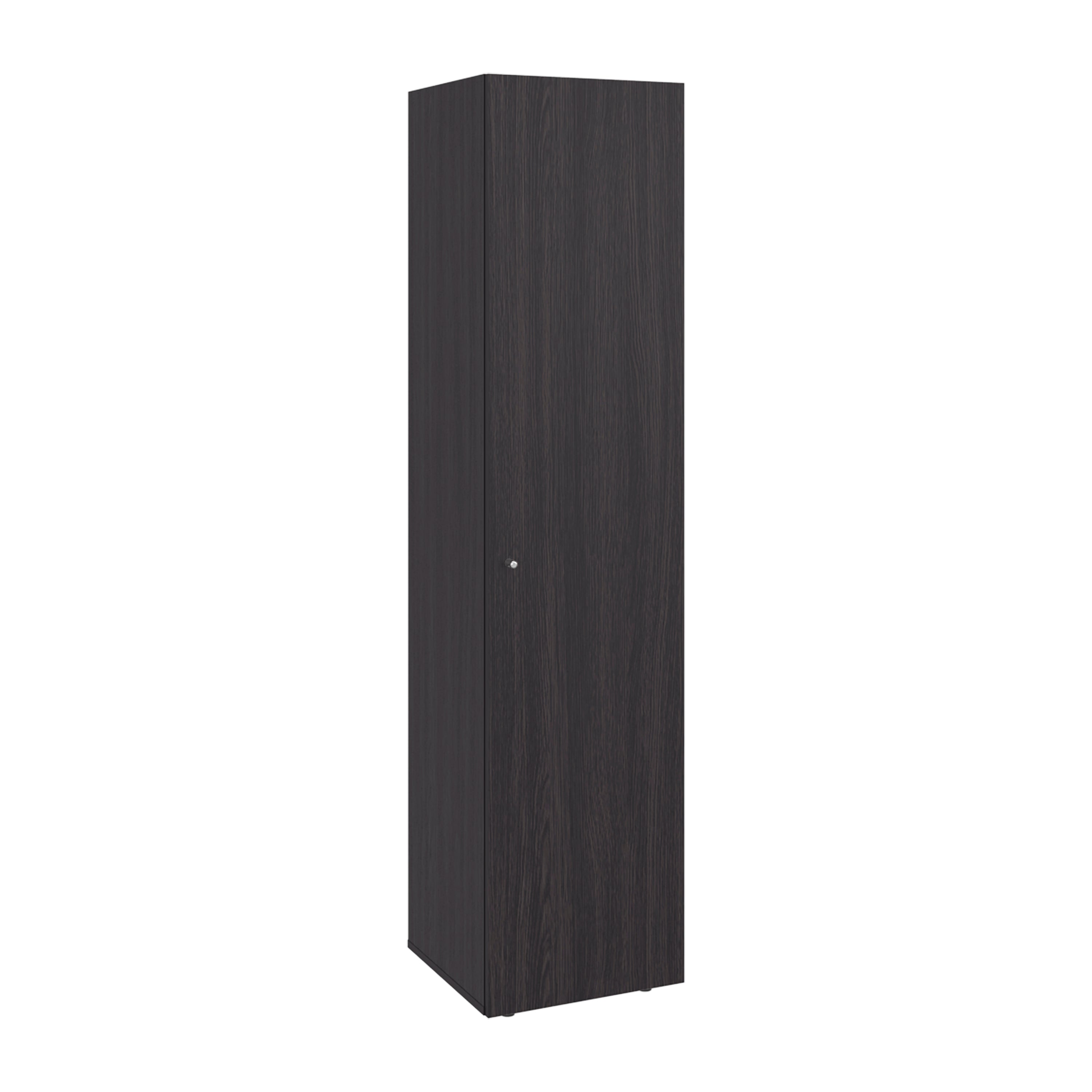 Home Linen Freestanding Tall Cabinet with Single Door and 4 Horizontal Storage Shelves, Cabinet for Bathroom, Bedroom or Laundry Room