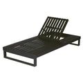 Black Acacia Wood Chaise Lounge, 4-Position Adjustable Outdoor Recliner, 600 LBS Weight Capacity, Weather Resistant Patio Lounge Chair for Poolside Backyard Garden Deck Lawn and Porch