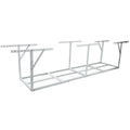 2x8FT Overhead Garage Storage Rack,Adjustable Storage Organization System,Heavy Duty Metal Garage Ceiling Storage Racks,450lbs Weight Capacity,White Color