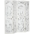HOMCOM 5.5' 4 Panel Room Divider Folding Privacy Screen Panels, White