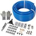 1/2' x 100ft Air Compressor Piping, High Quality PEX-AL-PEX Tubing, Air Hose Kit Air Compressor Accessories,Blue Tubing