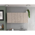 Napoles Wall Cabinet, Two Shelves, Double Door -White / Light Gray