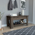 Karmen 1-Shelf Lid Top Storage Table Dark Brown