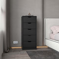 Wenge 5 Narrow Drawer Dresser