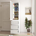 Kitchen Pantry Storage Cabinet,Food Pantry Cabinet with Doors ,shelves and drawers