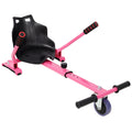 Hoverboard Seat Attachment Go-Kart,Fits 6.5' 8'10' Hoverboards,Sturdy Adjustable Off-Road Frame,Hover Cart for Family Fun,not include Hoverboard,Pink