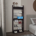 Ronald 10-Tier Shoe Rack With Slim Vertical Design, Freestanding Footwear Storage, Black