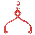 4 Claw Timber Log Lifting Logging Tongs Grabber Tong 28'