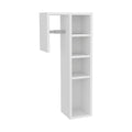 White Toilet Paper Holder with 3 Open Shelf