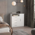 Baylon 4-Drawer 1-Shelf Dresser White