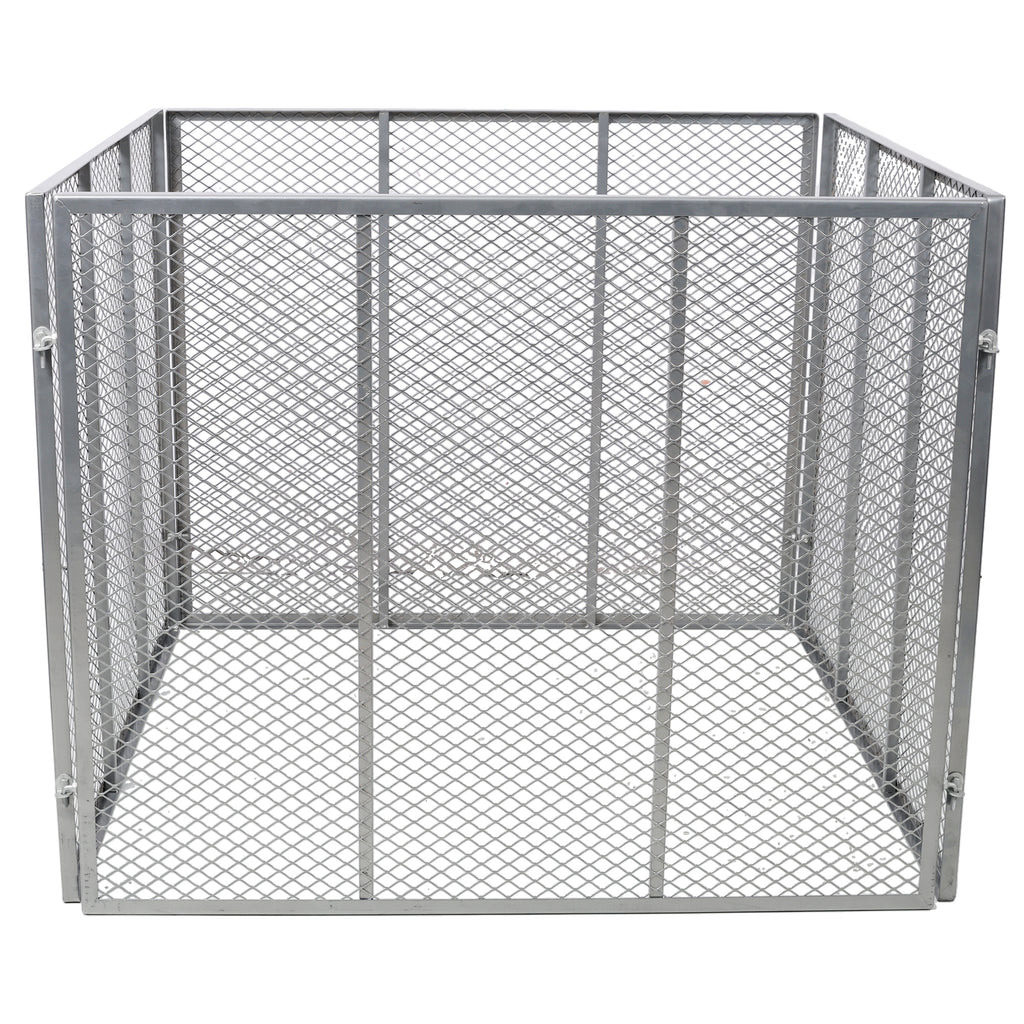 Large Outdoor Compost Bin, 172 Gallon Metal Wire Mesh Composter, Rust-Proof Coating Square Garden Compost Bin Easy to Assemble for Yard Leaves Kitchen Scraps