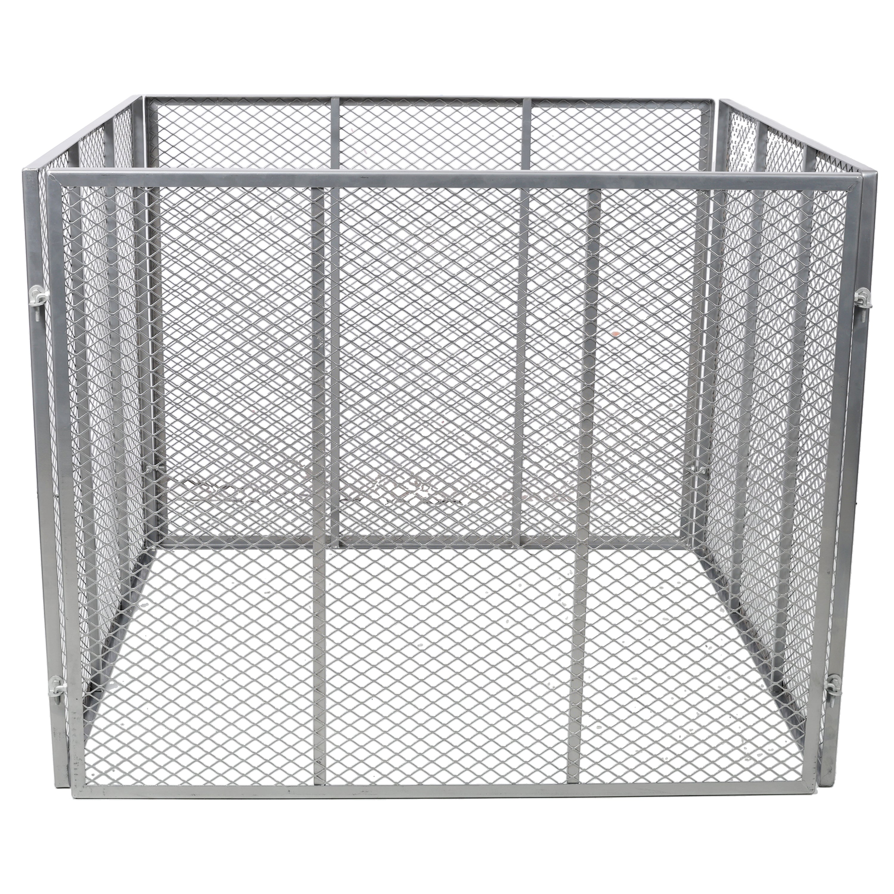 Large Outdoor Compost Bin, 172 Gallon Metal Wire Mesh Composter, Rust-Proof Coating Square Garden Compost Bin Easy to Assemble for Yard Leaves Kitchen Scraps