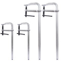 Bar Clamps Set, Drop Forged Steel Bar Clamps, Steel F Clamps for Welding, Woodworking, Metal working, DIY and Crafts, 2 pcs 12 inch x 3inch+ 2pcs 20inchx4-3/4' ,4pcs pack