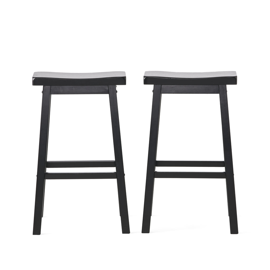 29IN SADDLE STOOL in Black Finish