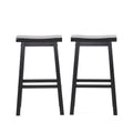 29IN SADDLE STOOL in Black Finish