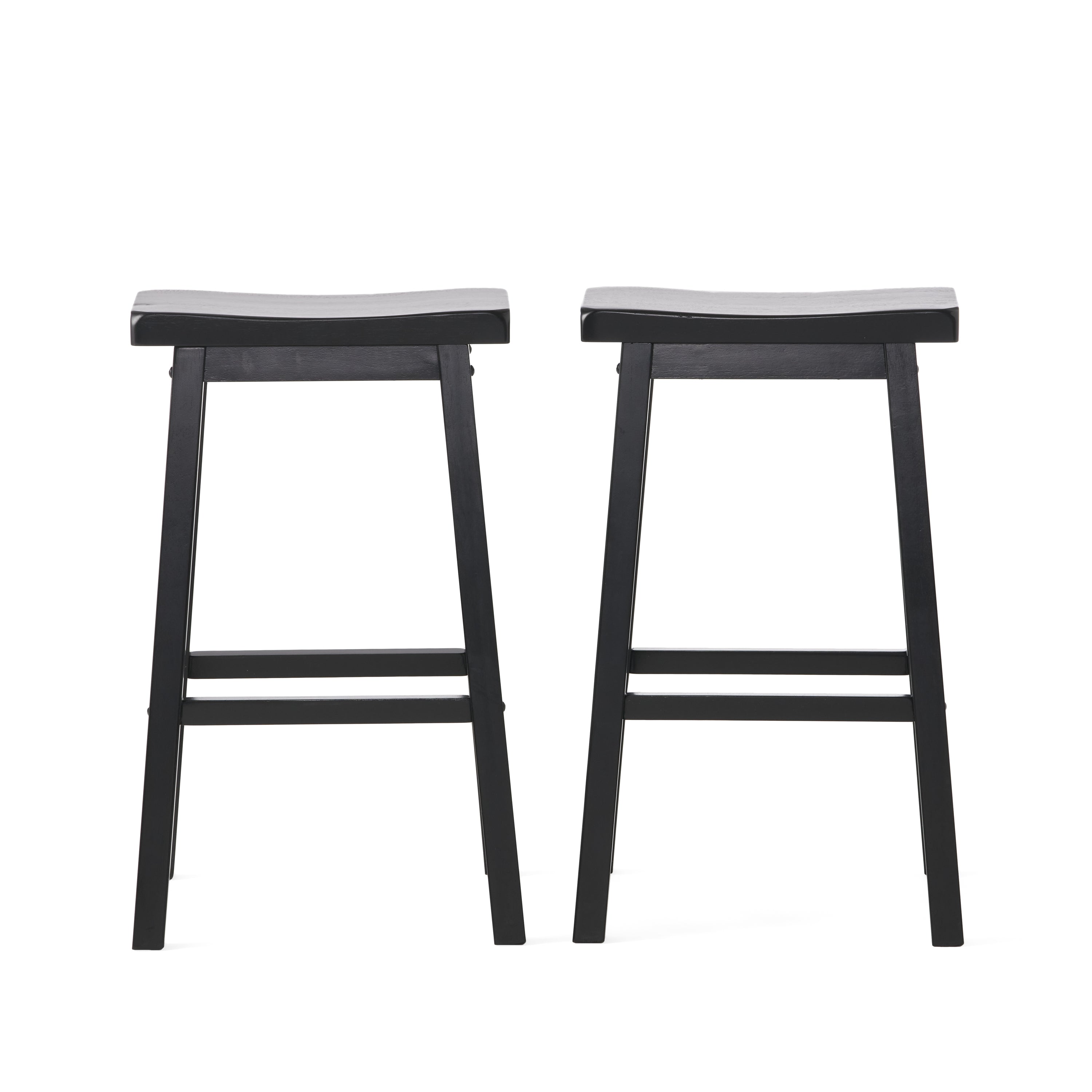 29IN SADDLE STOOL in Black Finish