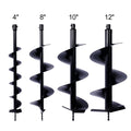 Auger Drill Bit for Planting Hole, Bulb Bedding Digging Post Hole Planting Tool for 3/4' Shaft Auger,Hole Digger Replacement Auger Bits Earth Auger Digging Bit 4IN+8IN+10IN+12IN