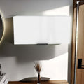 White 1-Shelf Pull-Up Wall Cabinet with Compact Design