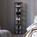Grey Walnut 7-Tier Tall Vertical Shoe Rack