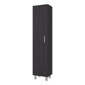 Vintro Freestanding Storage Cabinet with Internal Storage Shelves, Tall Single Door, 4 Interior Shelves, Metal Handle and Legs