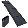 Folding Dog Ramp for Cars, 63' Long & 17.3' Wide Portable Dog Ramps for Large Dogs with Non-Slip Rug Surface Dog Car Ramp for SUV Car & Truck, Supports up to 250 lbs