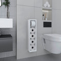 Bali  28' High Toilet Paper Holder Narrow Shelf Organizer for Bathroom, Living Room, Kitchen