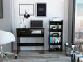 2-Piece 7-Shelf 1-Drawer Home Office Set Wenge