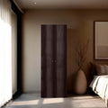 Stained Walnut 2-Door Tall Wardrobe Cabinet