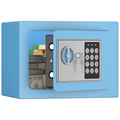 Secure Safe With Key And Password Money Home Safe, 0.23 Cubic Feet Small Safe, Mini Storage Cabinet, Suitable For Home Use, Can Store Money, Documents, And Valuable Items