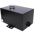 5 Gallon 14 Gauge Steel Hydraulic Fluid Reservoir Tank with Inlet 1-1/2' FNPT and Outlet 3/4' FNPT, Integral Mounting Foot On Each End, Black