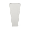 13' x 28.5' Modern Outdoor MGO Cast Stone Planter, White