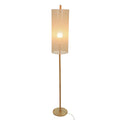 Vialux Modern Standing Floor Lamp for Living Room, Bedroom & Study in Oak and Natural Wood, 110-120V