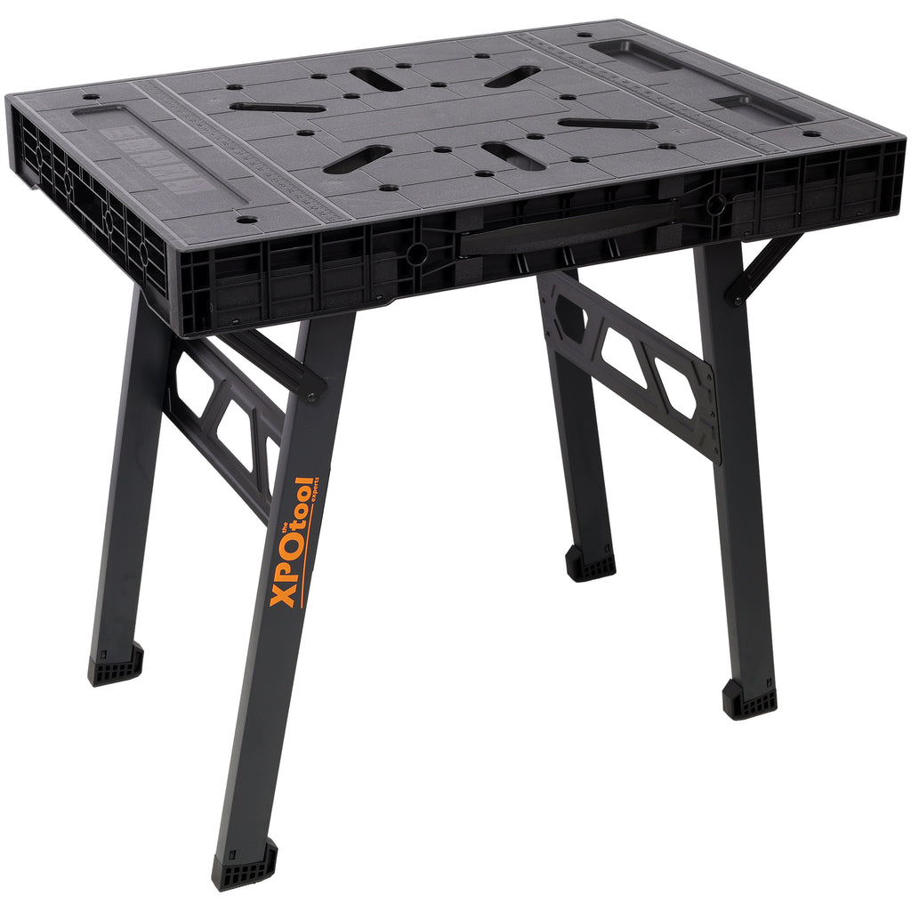 Foldable Work Bench,Portable Workstation,Work Bench Suitable for Garage,Workshop and Home,1650LBS Capacity,Black