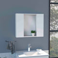 Artemisa Medicine Cabinet, Double Door, Mirror, One External Shelf  -White