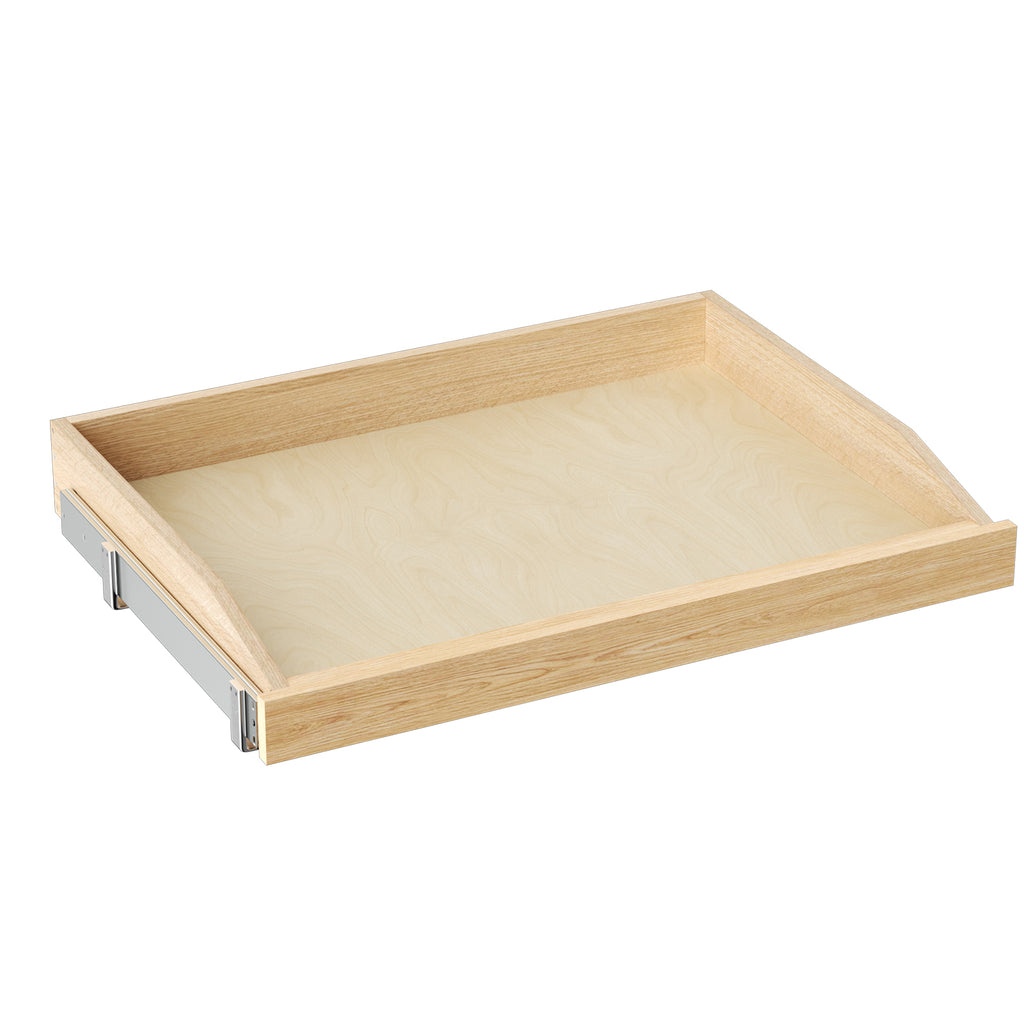 Single Pull Out Cabinet Organizer 28½'W x 21'D, Soft Close Slide Out Drawer Storage Shelves for Kitchen, Wood Cabinet Shelf Pull-Out Organizer Storage for Base Cabinets