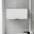 Elsah Pull-Up Door Wall Cabinet, Compact Kitchen, Garage or Bathroom Storage Unit, White