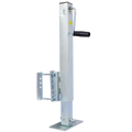 Heavy Duty Trailer Jack, Fixed Mount Jack w/Drop Leg, 28.6 in. of Lift, Max Load 2,500 Lbs