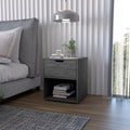Light Gray Elegant Drawer Nightstand
