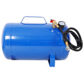 Portable 5 Gallon Air Tank, Lightweight Durable Air Compressor Tank with Pressure Gauge, Safety Valve and 47 Inch Hose for Easy Tool Connection,Blue Color