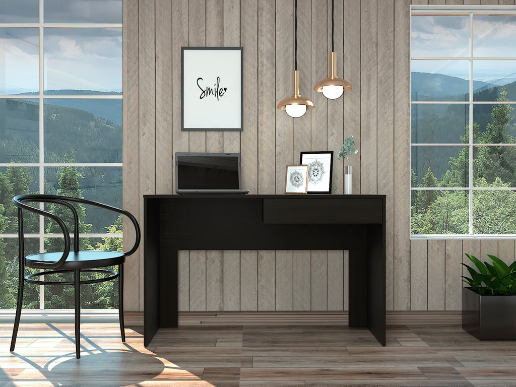 Wenge 1-Drawer Computer Desk