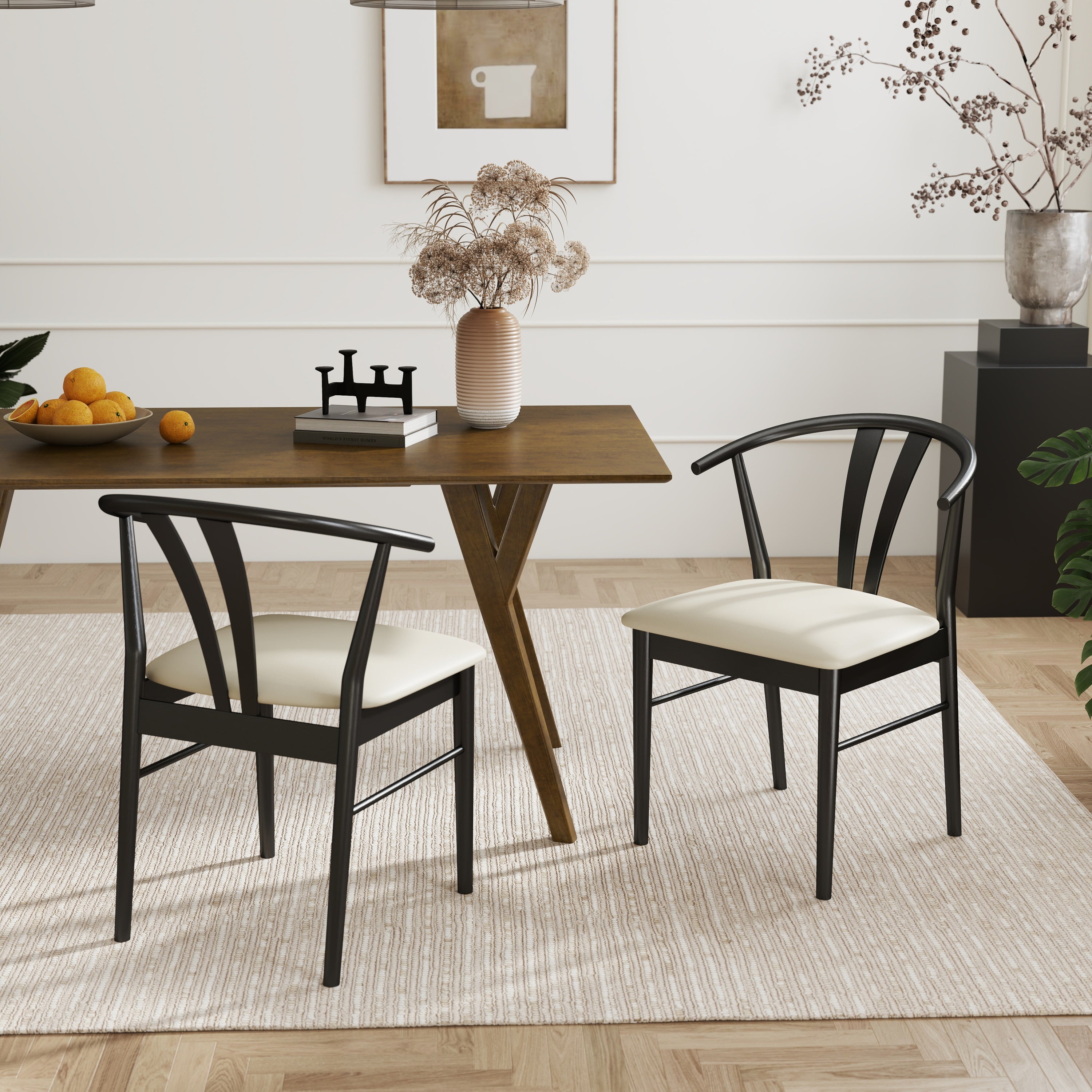 Lavin Wishbone Dining Chairs, Set of 2