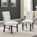Madison Contemporary Upholstered Dining Chairs, Set of 2, Gray